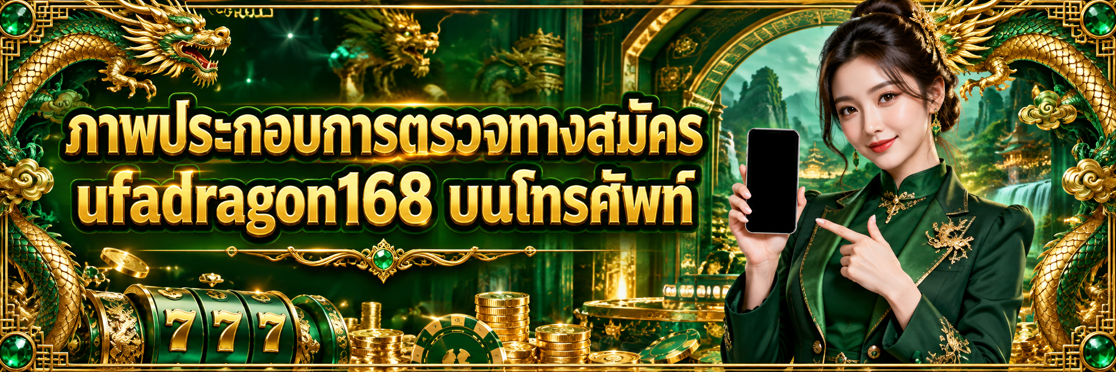 ภาพประกอบการตรวจทางสมัคร ufadragon168 บนโทรศัพท์